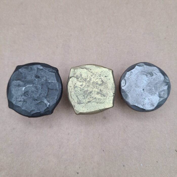 Rustic Hammered Iron Drawer Knob